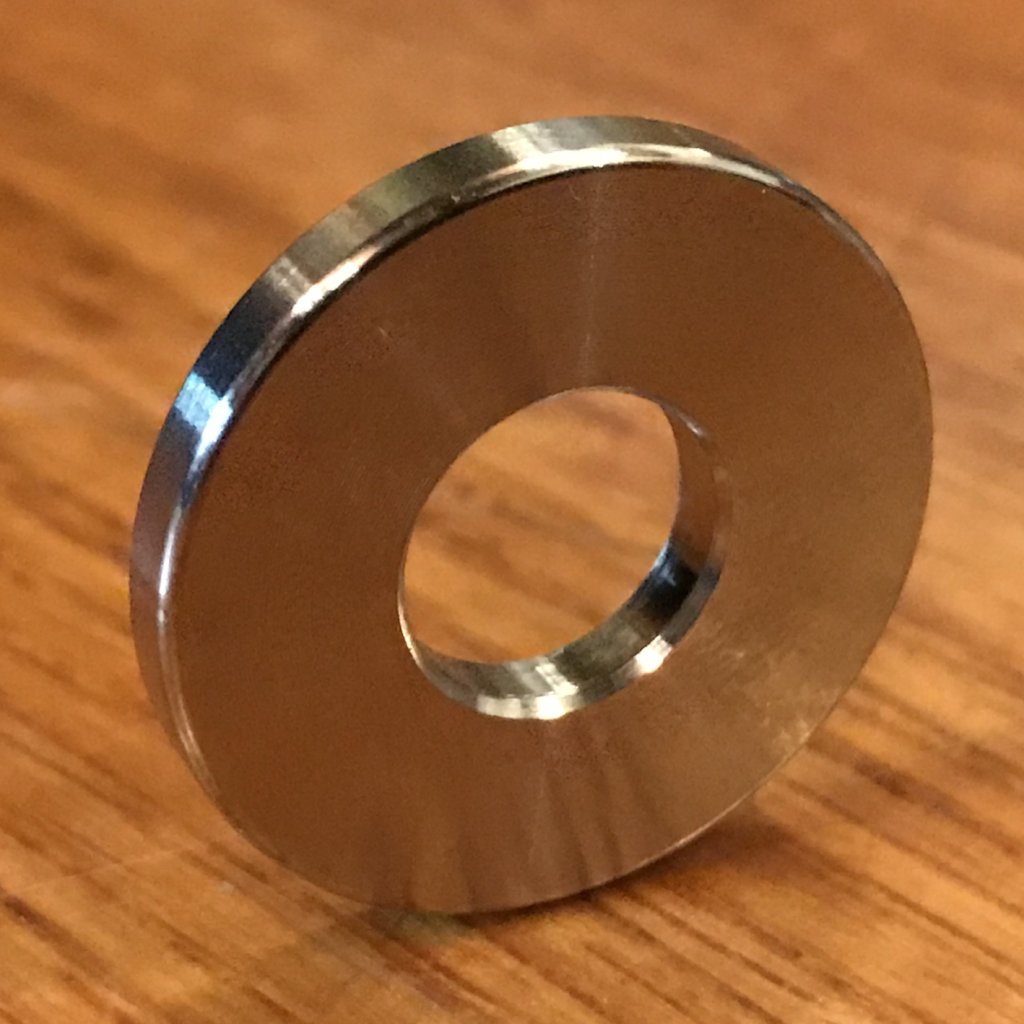 10 pc Custom EXTSW 14.25 mm ID x 14 mm OD x 7.5 mm Thick 316 Stainless Spacers